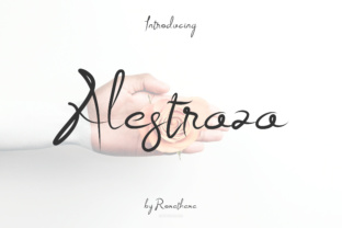 Alestraza: A Handwritten Font for Professional Branding