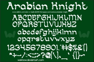 Arabian Knight: A Decorative Font for Web Design