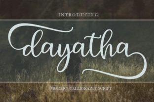Dayatha: A Sweet Script Font for Editorial Design