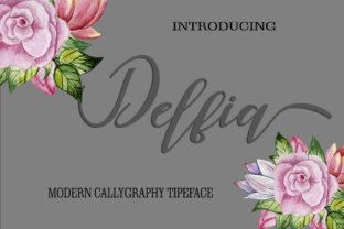 Delfia: A Modern Script Font for Editorial Design