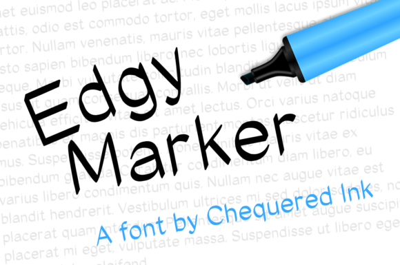 Edgy Marker: A Bold Handwritten Font for Modern Branding