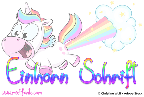 Einhorn Schrift: A Playful Typeface for Social Campaigns