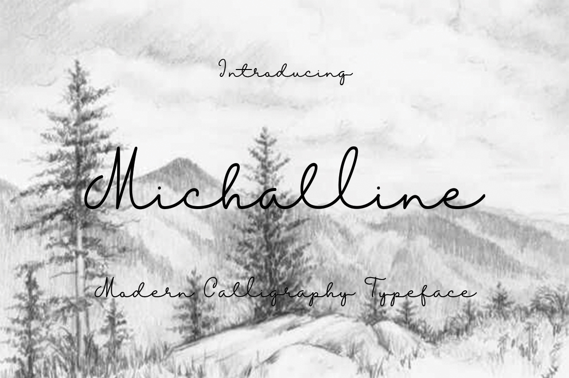 Michalline Font: A Modern Typeface for Friendly Campaigns