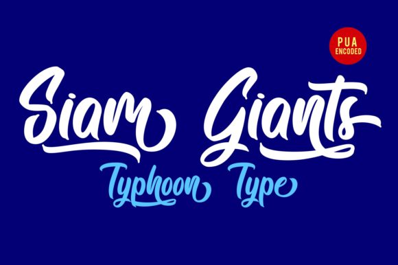 Siam Giants: A Bold Script Typeface for Web Design