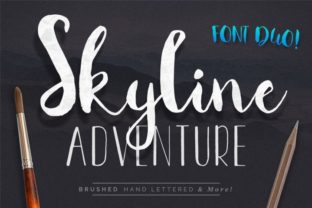 Skyline Adventure Duo: A Handmade Font for Bold Branding