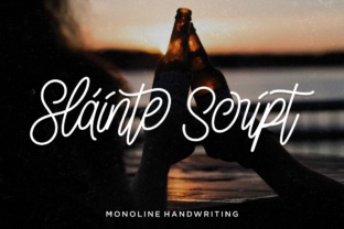 Sláinte: A Modern Script Font for Editorial Design