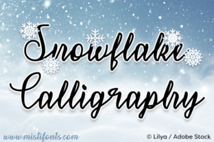 Snowflake Calligraphy: A Wintery Typeface for Editors