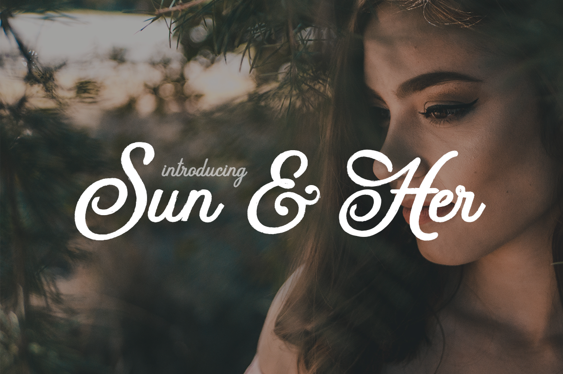 Sun Her: A Script Font for Modern Brand Identity