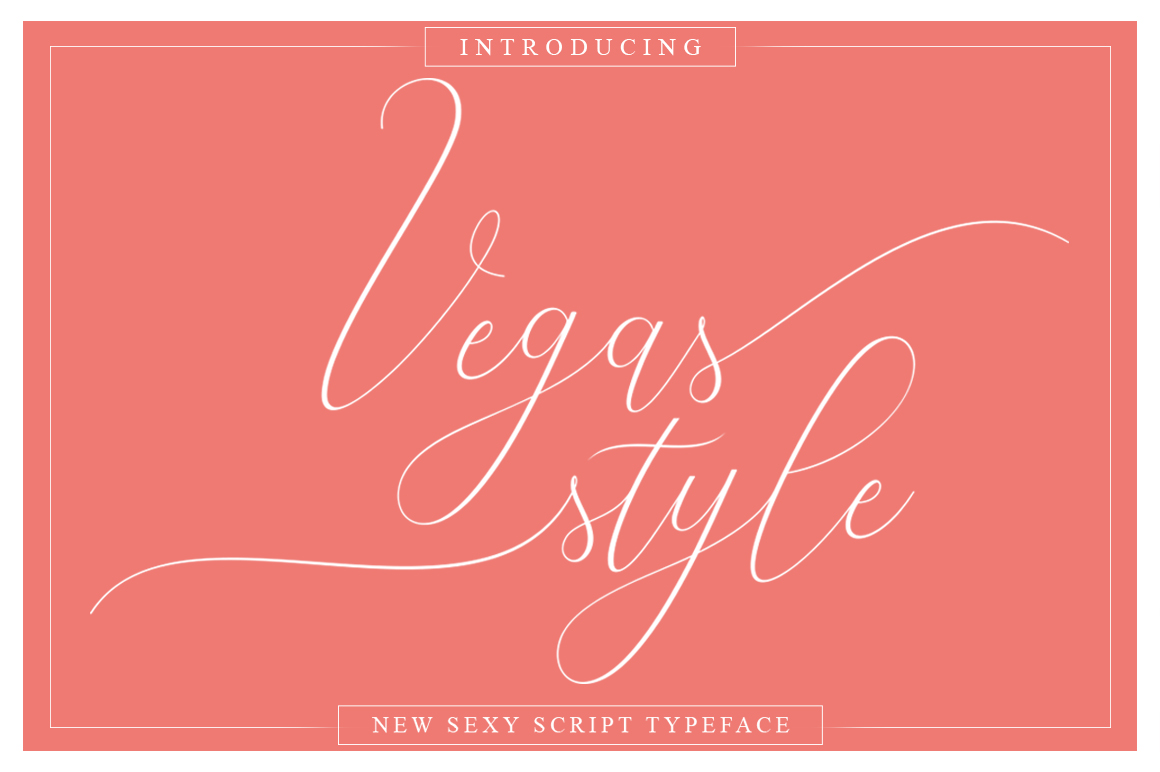 Vegas Style Font for Modern Web Design
