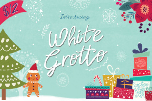 White Grotto Font: A Festive Typeface for Branding
